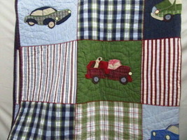 Pottery Barn Kids Cars and Trucks Multicolor Twin Patchwork Quilt - $75.00