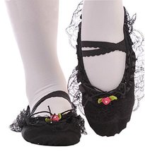 PANDA SUPERSTORE Performance Ballet Shoes/Dance Shoes for Pretty Girl (22CM Leng