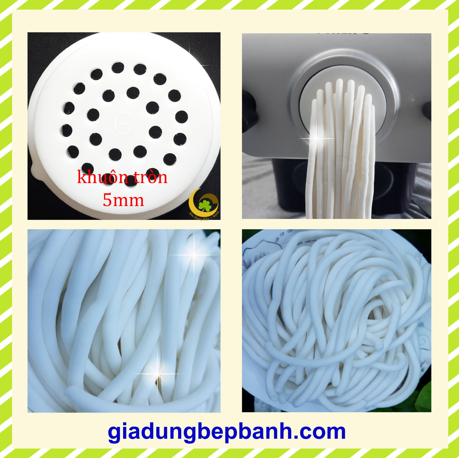 Bucatini 5mm pasta disc/mold for Philips pasta maker O33 