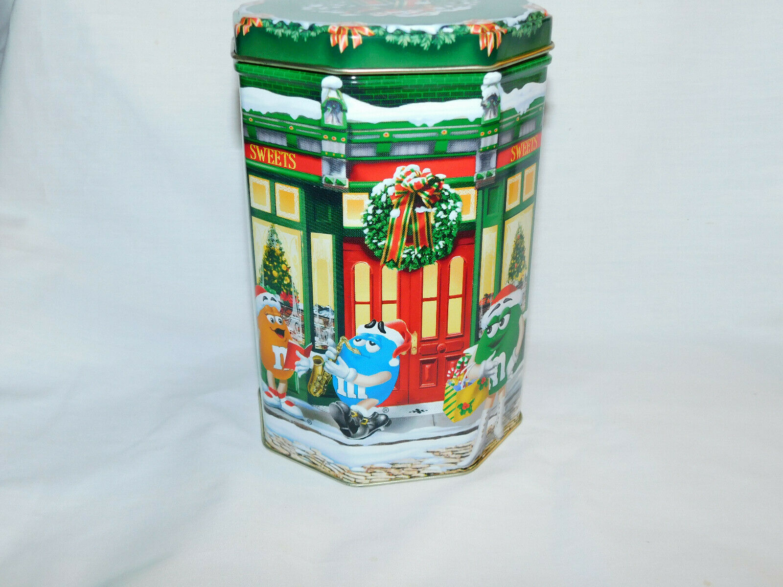 M Ms Christmas Village #08 Canister Cannister Patiseerie Shop 1998 6 Inches Tall - $5.99