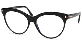 NEW TOM FORD TF5827-B ECO 001 Black Eyeglasses Frame 55-16-140mm B48mm Italy - $191.09