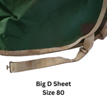 Big D Horse Green Nylon Sheet Size 80 USED image 8