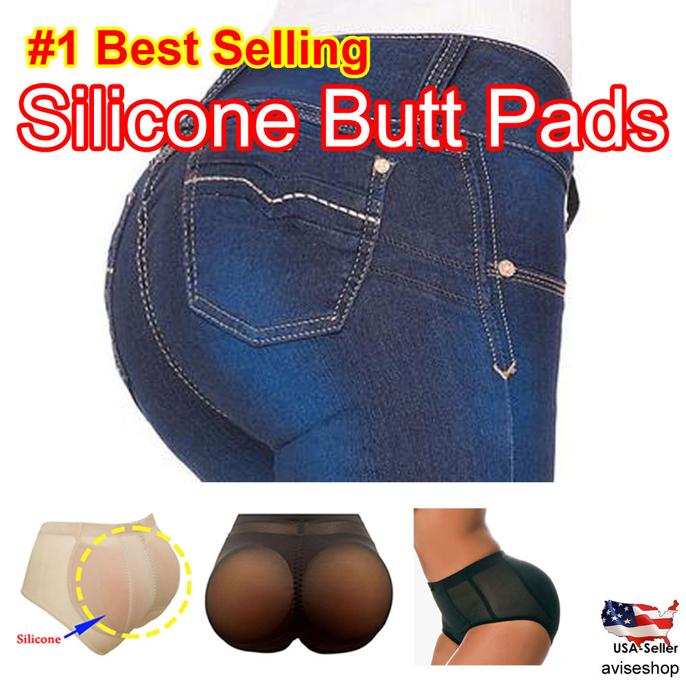 Silicone Butt Pads Fake Buttocks Shaper Panty with Tummy Control Butt Shape  & Lift