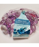 Pink Glass Gems, Colored Marbles, Vase Filler, Purple Clear Pebbles, Soi... - $7.49