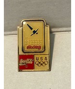 Coca Cola USA Diving Team Olympics Souvenir Collectable  Hat / Lapel - $7.91