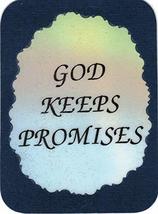 God Keeps Promises 3" x 4" Love Note Inspirational Sayings Pocket Card, Greeting - $3.99