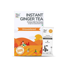 TeaFit Premium Unsweetened Ginger Instant Tea Premix - Single Serve Sachets - $31.38