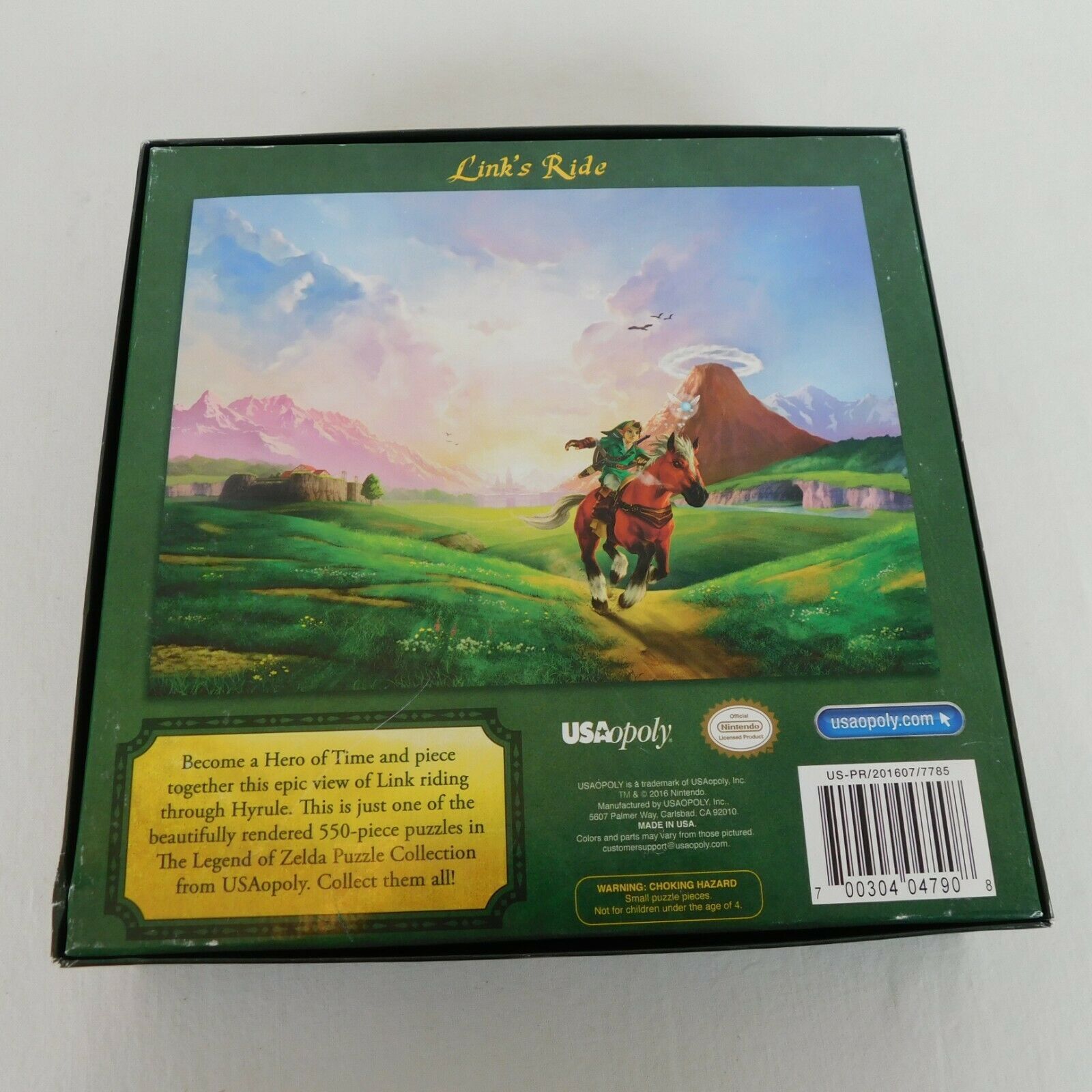 The Legend of Zelda Collector's Edition Puzzle NEW Hyrule Map 550 pcs, 18  x 24