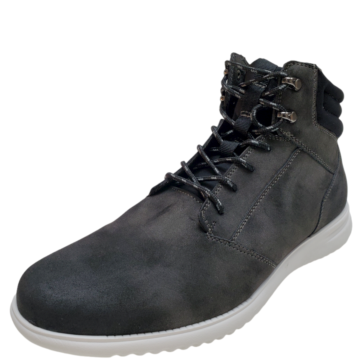 Alfani Men's Vincent Lace-Up Leather Utility Boots Black 8 M