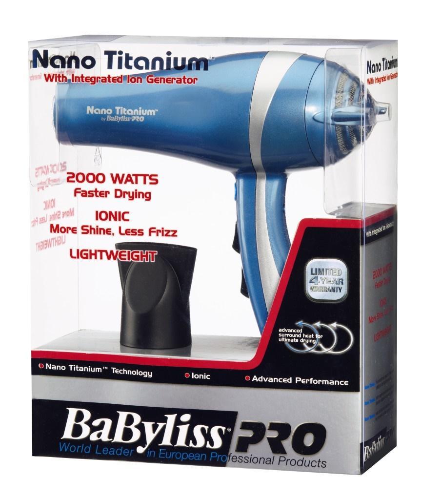 babyliss pro nano titanium ionic dryer 2000w