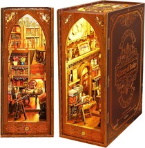  Rolife DIY Book Nook Kit 3D Wooden Puzzle, Bookshelf