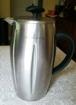 LARGE Big Mouth Starbucks Coffee Company Stainless Steel Thermos 32oz VTG  2000's