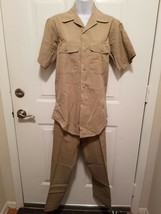 US Air Force Vietnam 1974  Uniform 14&quot; Tan Shirt 1505 28&quot;x29&quot; Pants Mili... - $100.00
