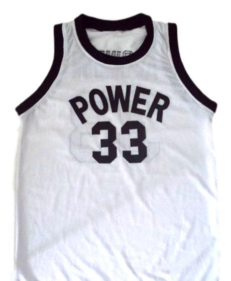 Alcindor  33 power high school abdul jabbar basketball jersey white 1