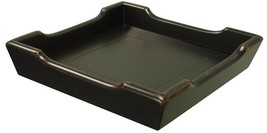 Trade Winds Chedi Tray Traditional Antique Black Painted - $99.00