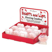 6 Hearts And 6 Lips Glow Candles - $37.91