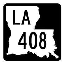 Louisiana State Highway 408 Sticker Decal R5939 Highway Route Sign - $1.45+