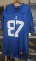 Reggie Wayne Blue Indianapolis Colts NFL Jersey Reebok #87 size XL - $23.15