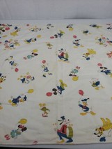 Walt Disney Prod. 1960s 100% Cotton Baby Receiving Blanket Mickey Minnie... - $36.00
