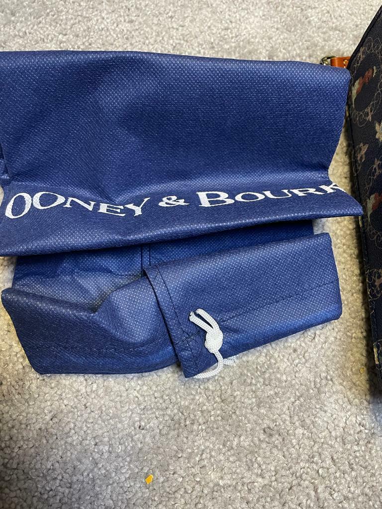 NWT! DOONEY & BOURKE Disney Princess Leather SATCHEL + COSMETIC BAG Lot  Black
