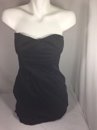 Primary image for H&M Women Black Dress Size 10 Solid Black Made In Cambodia Bin65#19