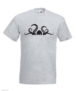 Mens T-Shirt Scary Octopus Head Tentacle, Sea Creature Shirts, Animal Ts... - $24.74
