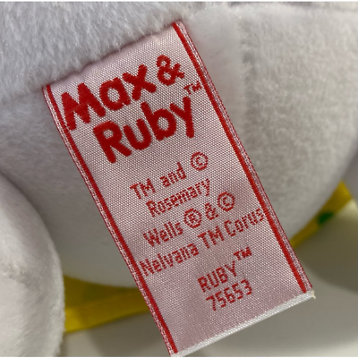 Gund Max & Ruby TV Show Ruby Plush White Rabbit Bunny Nickelodeon Jr 13 ...