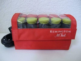 Vintage Remington All That! Travel Hot Rollers Set in Nylon Case w Clips Curlers - $14.99