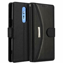 Wallet Holster Phone Case for Sony Xperia 1, Folding Flip Cases Protective Cover - $14.84