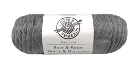 Loops & Threads, Soft & Shiny Ombre Yarn, Silver Fox, 4 Oz. Skein - $8.95