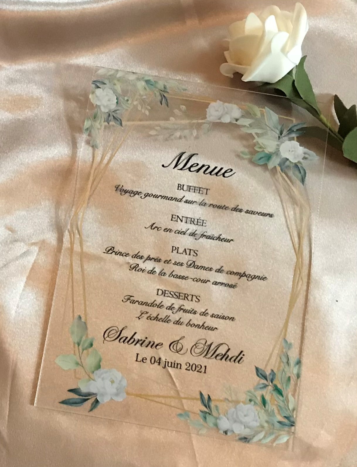 Acrylic Wedding Invitations,10pcs Custom and 50 similar items