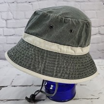 Vintage DPC Dorfman Pacific Hat Gray Bucket Explorer Mens Sz L 100% Cott... - $16.82
