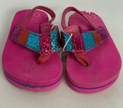 Little Girl/Toddler Pink/Multi-Color Sandals Size Small 5-6 - $5.93
