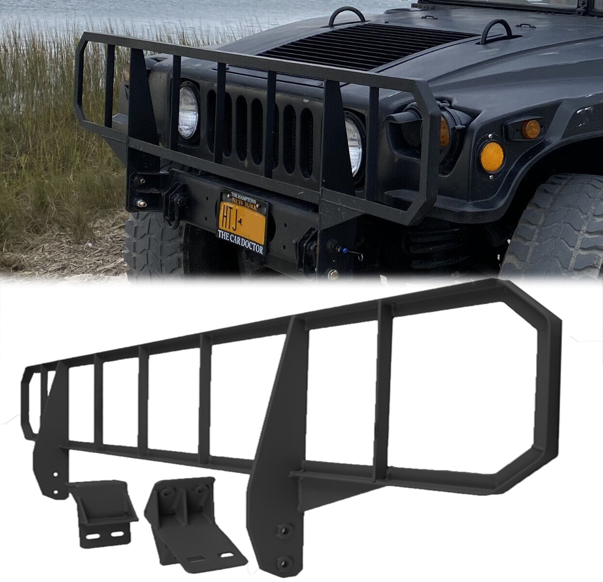 Medium Duty Brush Guard + Mounting Brackets for Military Humvee M998