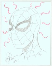Andy Price Signed Original Marvel Comics Art Sketch ~ Amazing Spider-Man - $24.74