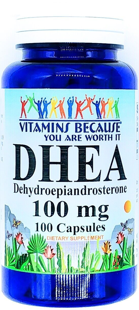 100mg dhea dehydroepiandrosterone 100 capsules 200mg per 2 caps