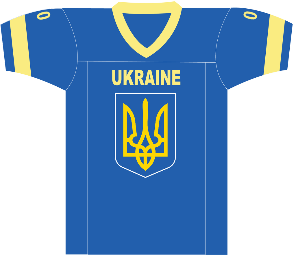 Custom ukraine football jersey blue  1
