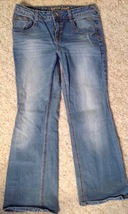 I Love Justice Jeans Girls Size 10-1/2 Simply Low Distressed Boot Cut 5 Pocket - $6.88
