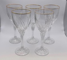 Set of 4 Vintage Lenox Crystal Debut Wine Glasses