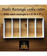 Multi-rectangle cutter Uk Seller Plastic Biscuit Cookie cutter Fondant C... - $8.35