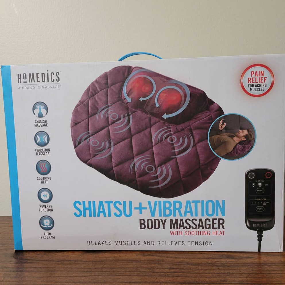 NWOT HoMedics 2-in-1 Shiatsu Massage Cushion and Cordless Body Massager