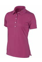 NIKE Women's Victory Short Sleeve Golf Polo Pink Small - $26.99