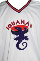 Any Name Number San Antonio Iguanas Retro Hockey Jersey New White Any Size image 4