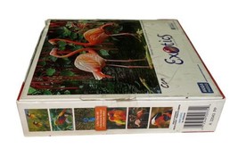 1000pc Exotic Flamingo Couple Jigsaw Puzzle Mega Brands 27" x 19" Age 12 and Up image 2