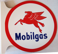 Mobilgas Flange Sign 19&quot; Wide by 18&quot; Tall - $99.95