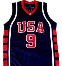 Lebron James Custom Team USA Men Basketball Jersey Navy Blue Any Size image 4