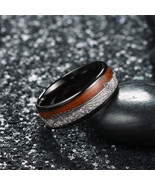 Men&#39;s &amp; Women&#39;s 8mm Tungsten Carbide Ring Inlay Hawaiian Koa Wood Arrow ... - $29.95