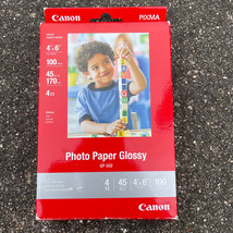Canon PIXMA Photo Paper Plus Glossy Inkjet Paper 4x6 100 Sheet Pack. GP-... - $10.64