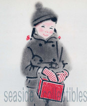 Young Girl in Winter Clothes Clare Turlay Newberry 1930 Illustration 1st... - $6.01