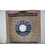 45 RPM Decca 9-30803 Carl Dobkins, Jr. ‎– My Heart Is An Open Book 4030 - $12.79